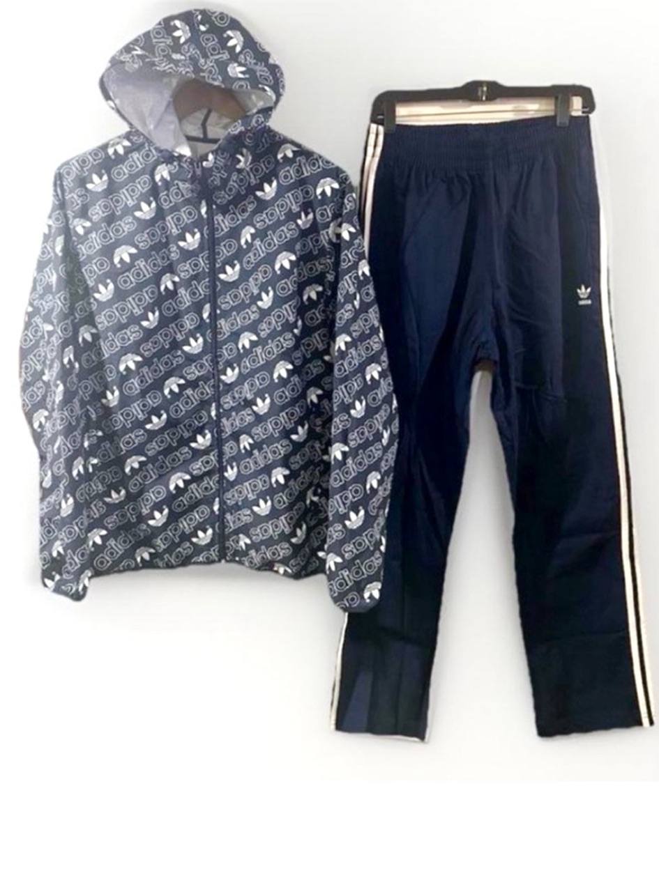 Retro Adidas Windbreaker/Tracksuit Set Size Men’s Medium (Sold As Set) [Nwt]